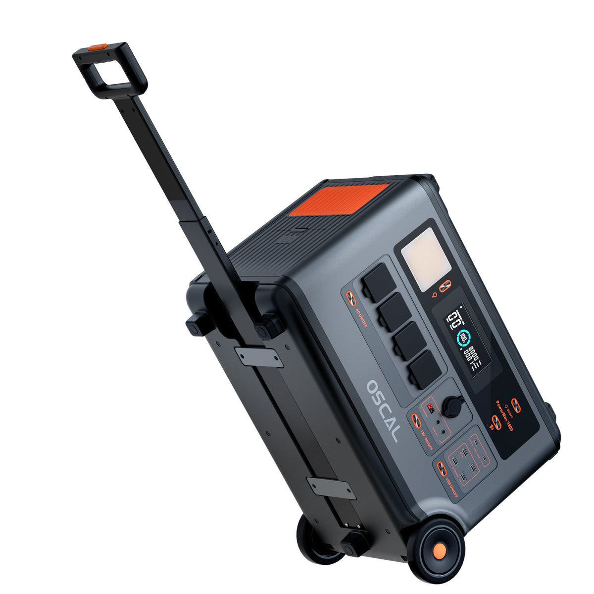 OSCAL PowerMax 3600W Powerstation | 3600Wh LiFePO4 | Inkl. 200W Solarpanel