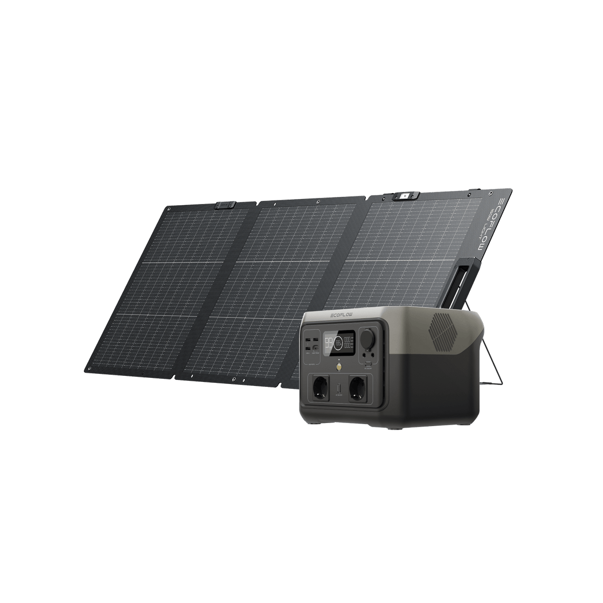 EF EcoFlow RIVER 2 MAX 512Wh + 160W Solarpanel | Powerstation LiFePO4 – 1h Schnellladung