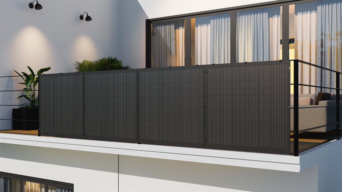 APEX 600W Bifazial Glas-Glas Solarmodul | 750W Spitzenleistung | 3er Set (2250W Gesamt)