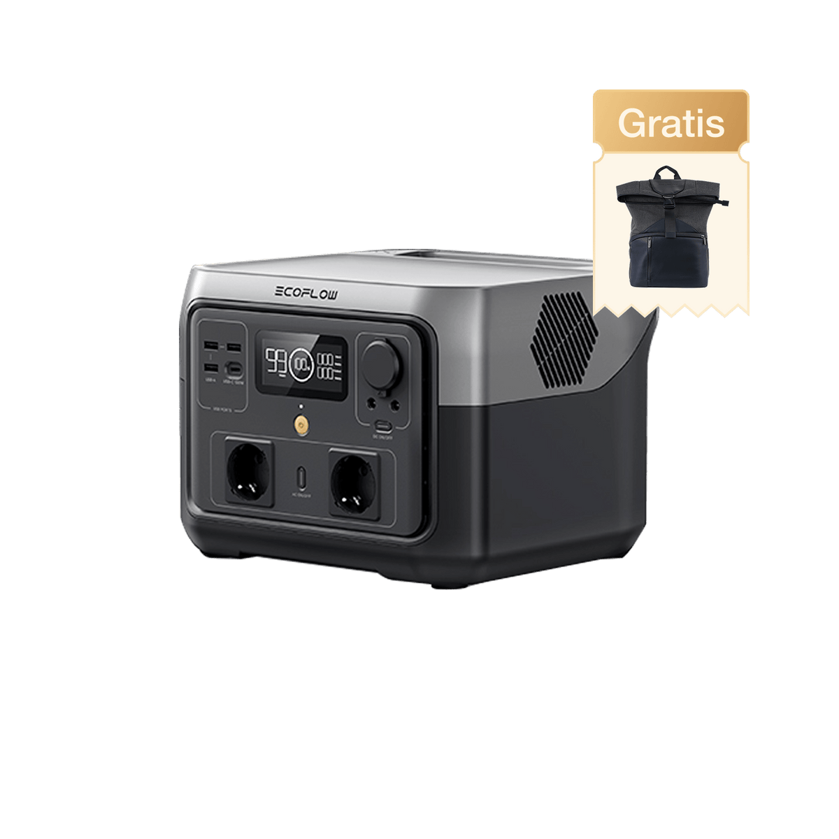 EF EcoFlow RIVER 2 MAX 512Wh + 160W Solarpanel | Powerstation LiFePO4 – 1h Schnellladung
