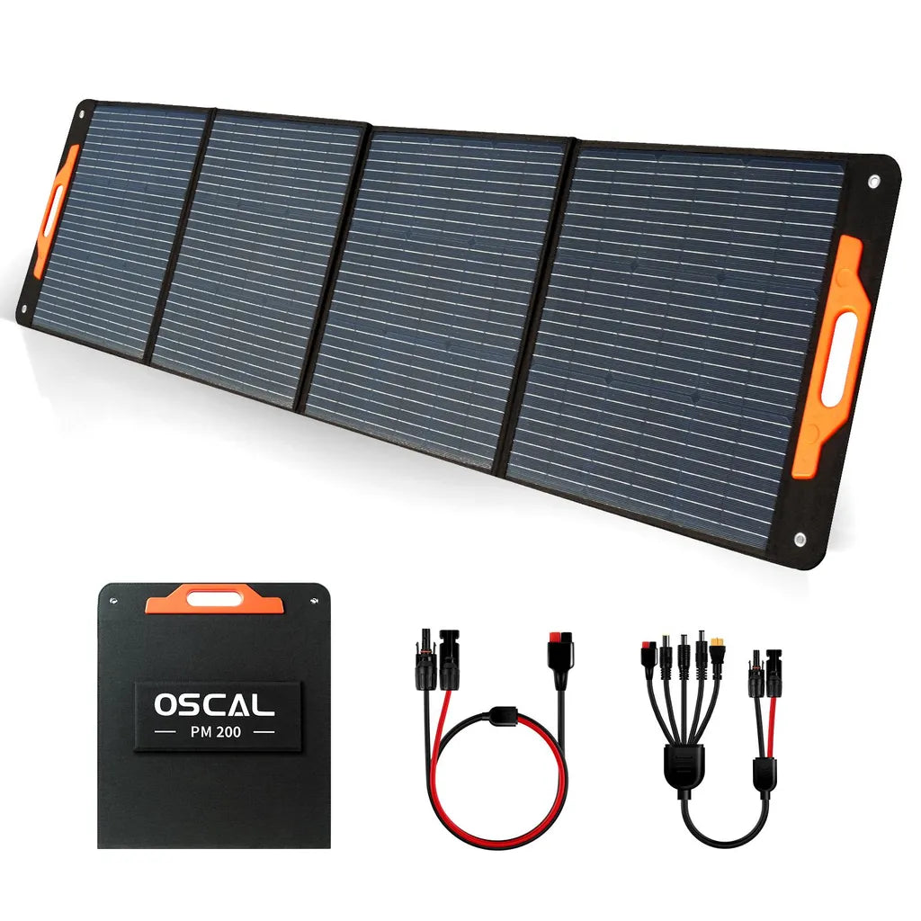 OSCAL PowerMax 3600W Powerstation + 2x 200W Solarpanel